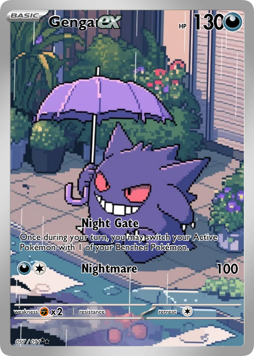 Gengar Fan Art Card