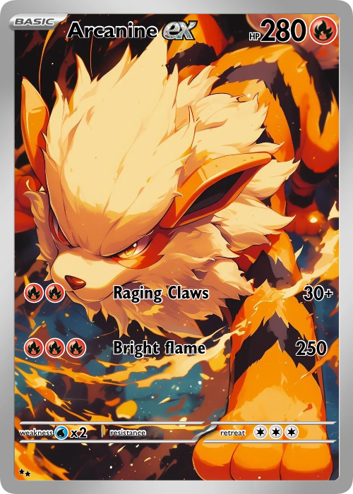 Arcanine Fan Art Card