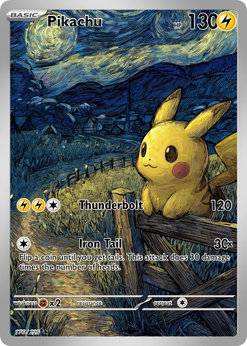 Pikachu Fan Art Card