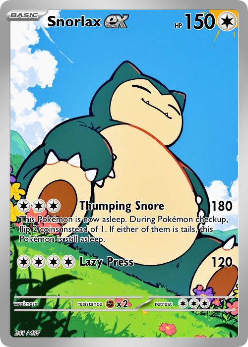 Snorlax Fan Art Card