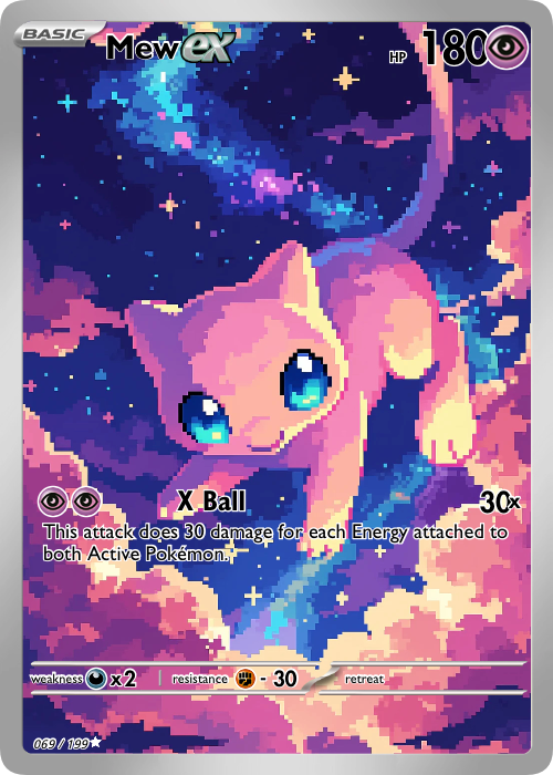 Mew Fan Art Card