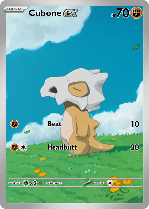 Cubone Fan Art Card