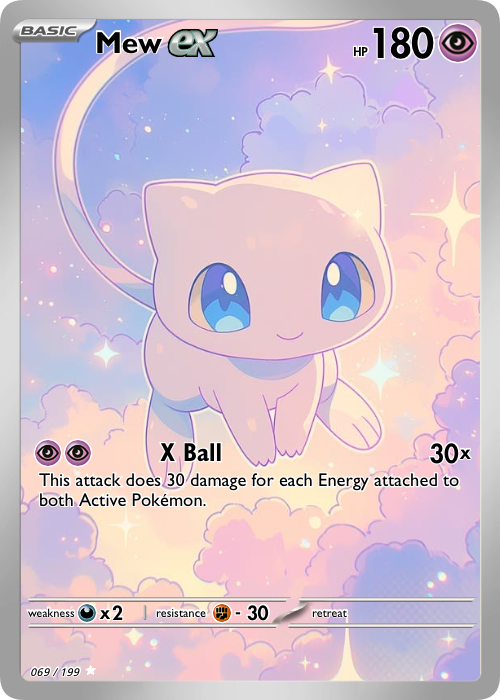 Mew Fan Art Card