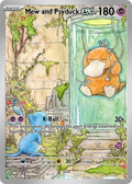 Psyduck and Mew Fan Art Card