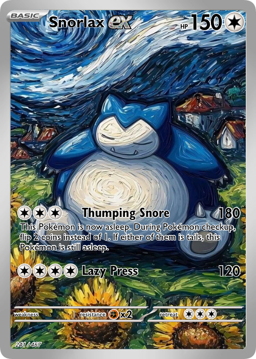 Snorlax Fan Art Card