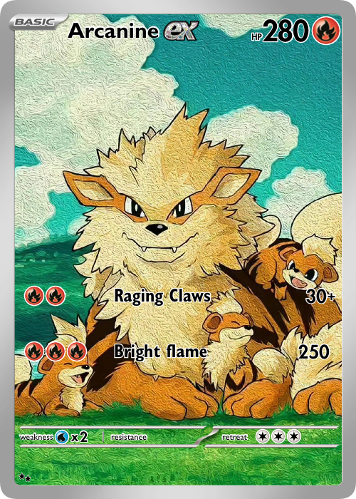 Arcanine Fan Art Card