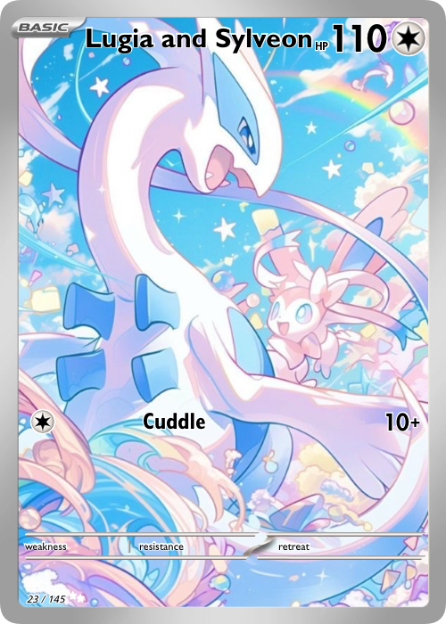 Lugia and Sylveon Fan Art Card