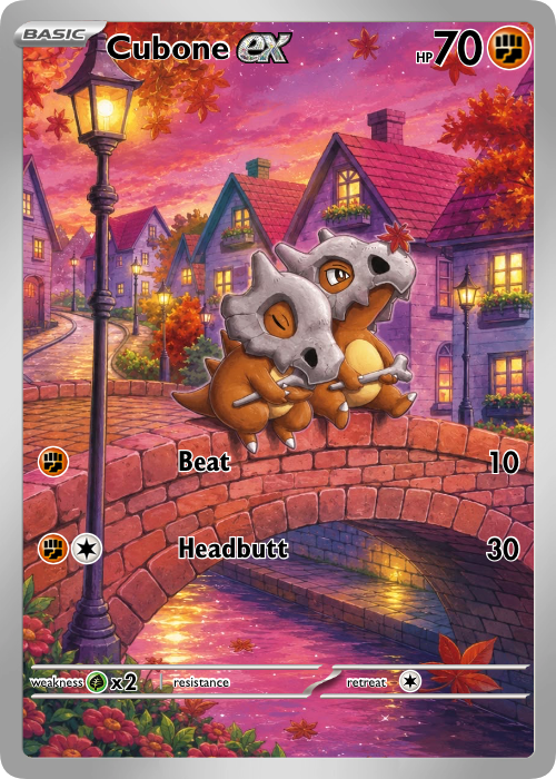 Cubone Fan Art Card