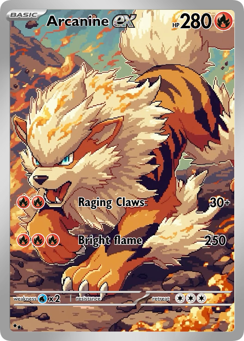 Arcanine Fan Art Card