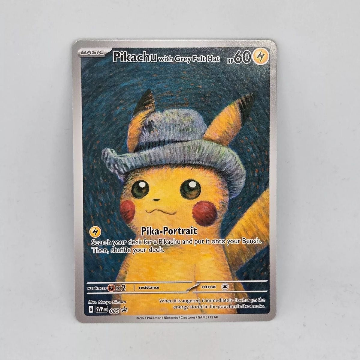 Pikachu Van Gogh Fan Art Card